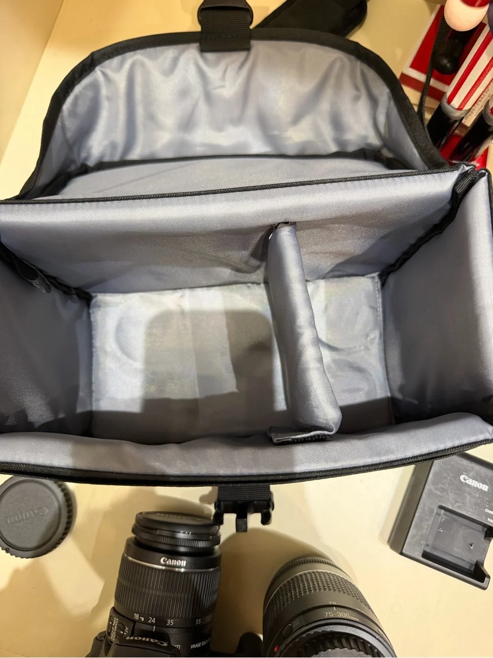 Canon Black DSLR with 18-55mm Kit Lens